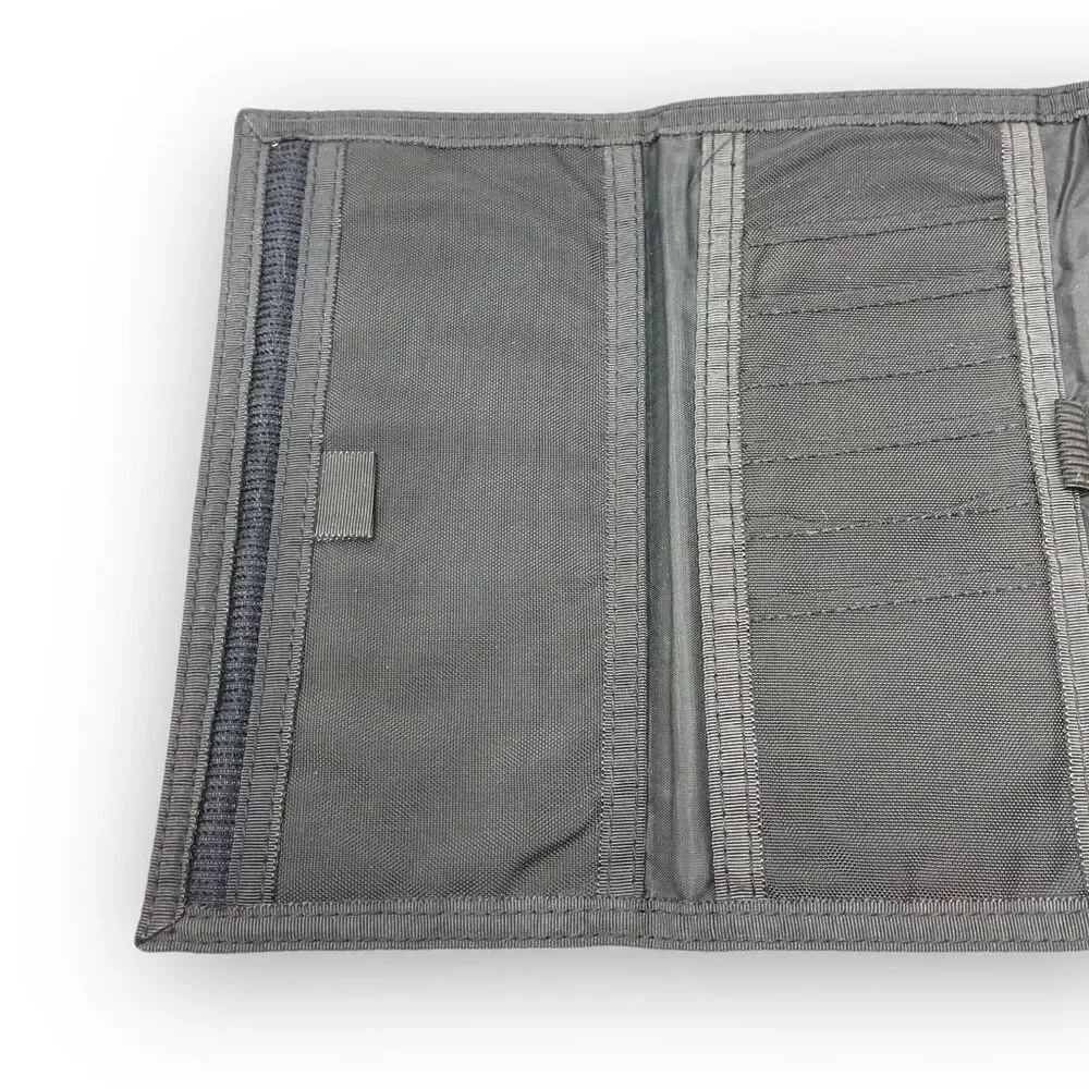 John Weitz Black Canvas Tri-fold Wallet Billfold